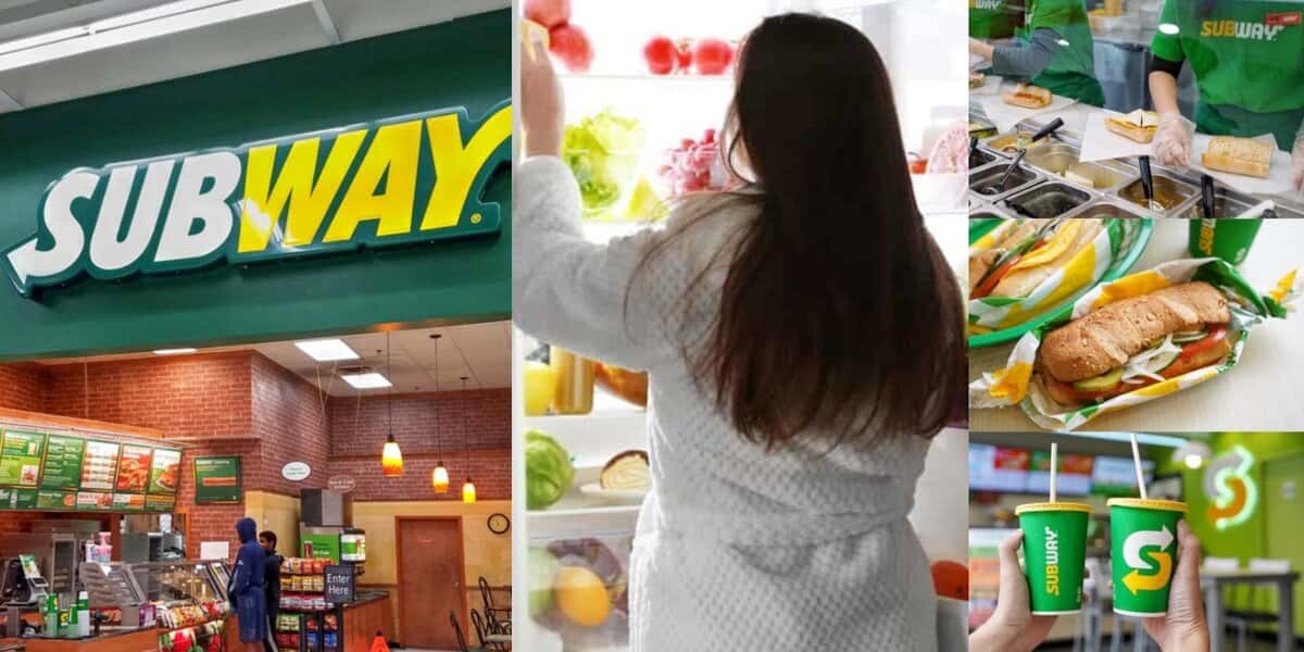 Mulher teve surpresa ao pedir lanche na Subway (Foto: Reprodução / Internet / Montagem TV Foco)