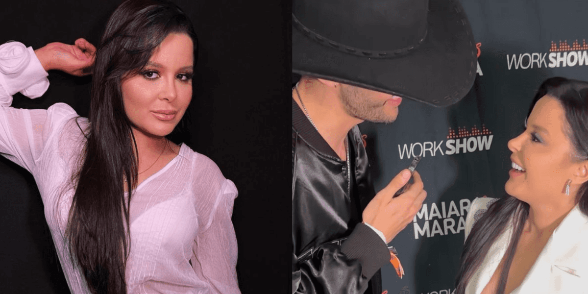 Maraisa sendo cantada por sertanejo (Reprodução/Montagem)