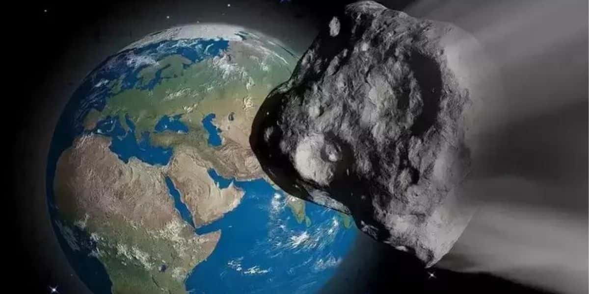 Terra e asteroide (Foto: Pixabay)