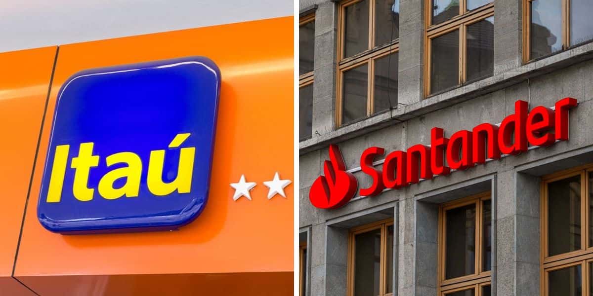 Itaú e Santander (Foto: Reprodução Internet)