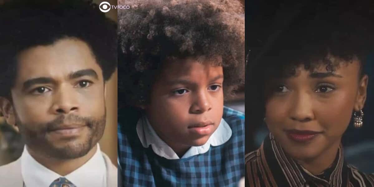 Orlando, Marcelino e Lucília em cenas de Amor Perfeito (Foto: Reprodução / Globo / Montagem TV Foco)