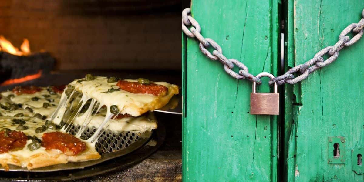 Pizzaria fecha as portas após 32anos (Reprodução: Montagem TV Foco)