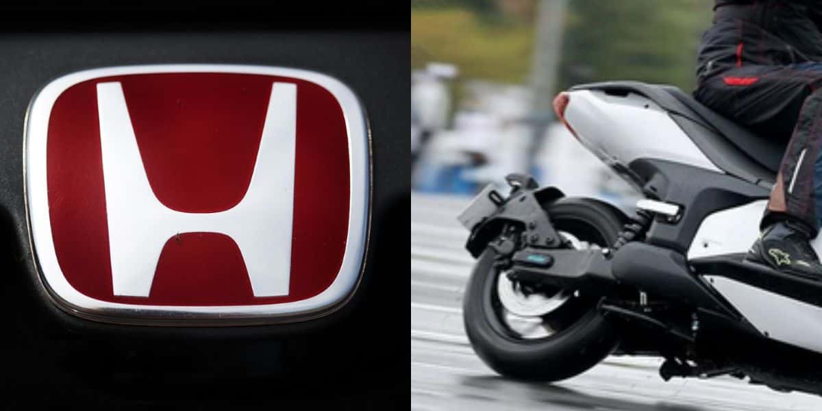 Logo da Honda e homem andando de moto (Foto: Reprodução / Internet)