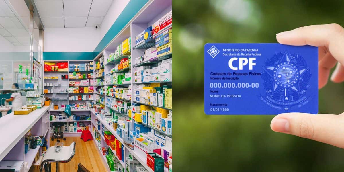 CPF de clientes nas farmácias (Foto: Montagem TV Foco)