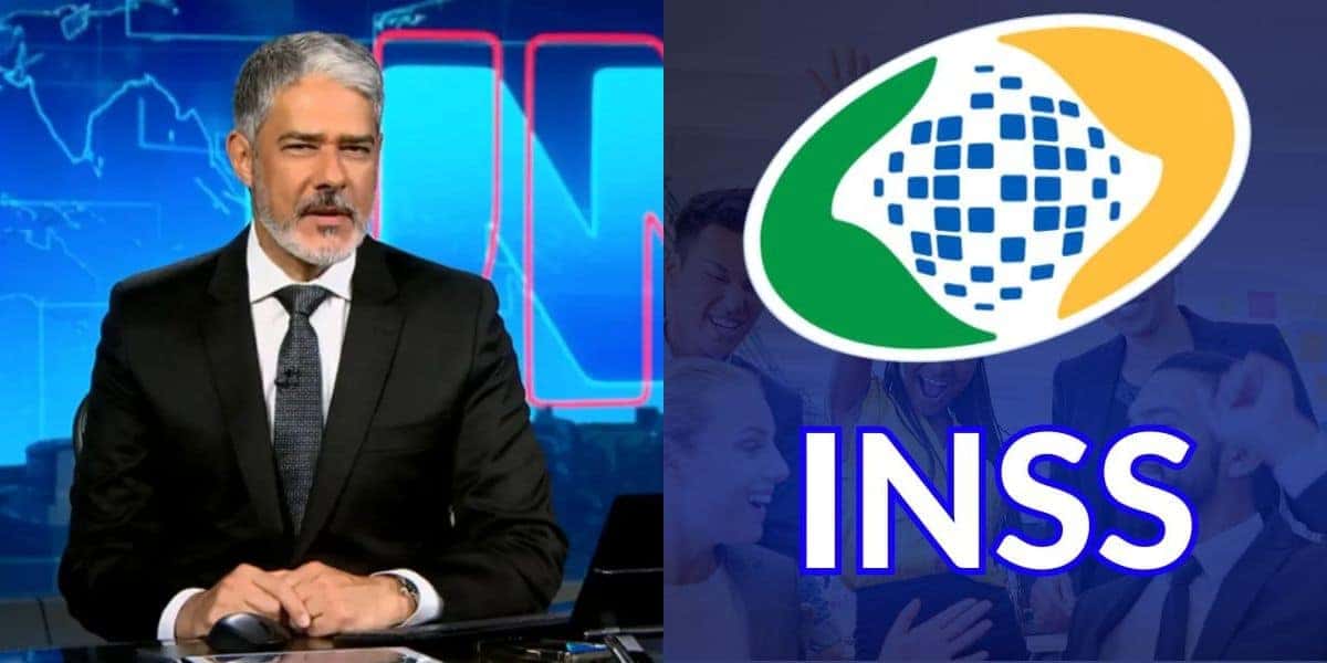 William Bonner deu notícia sobre o INSS (Foto: Reprodução / TV Globo)