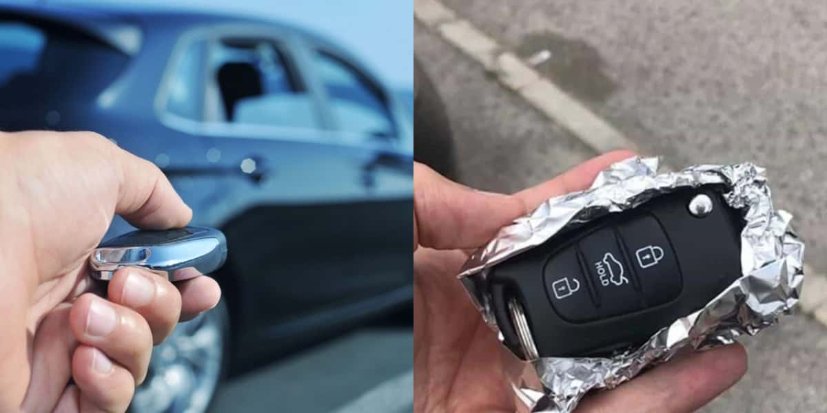 Chave de carro enrolada no alumínio (Foto: Divulgação)