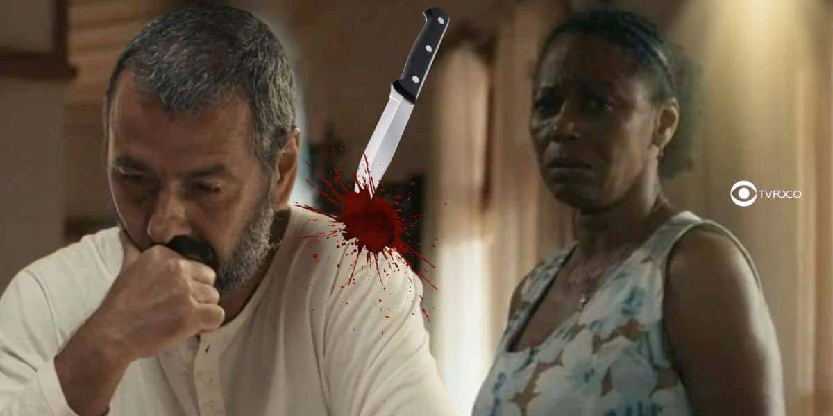 José Inocêncio (Marcos Palmeira) e Inácia (Edvana Carvalho) em Renascer (Foto: Reprodução / Globo / Montagem TV Foco)