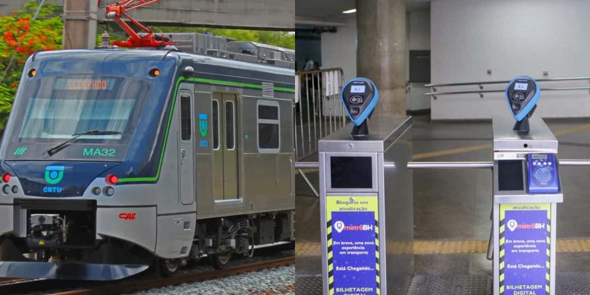 Bilhete chega ao fim em metrô de BH (Foto: Divulgação)