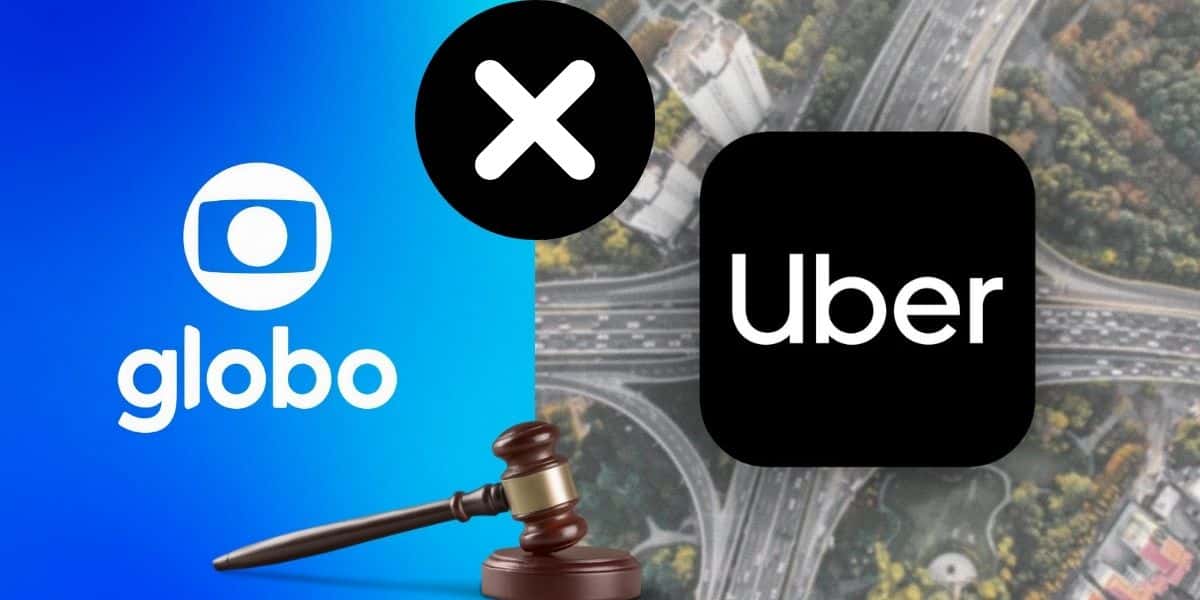 Logo da Globo e Uber do Brasil (Foto: Reprodução / Canva)