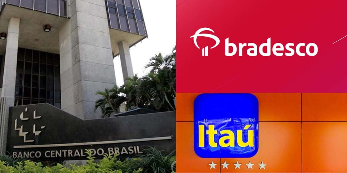 Banco Central - Bradesco e Itaú (Foto: Reprodução, Montagem - TV Foco)