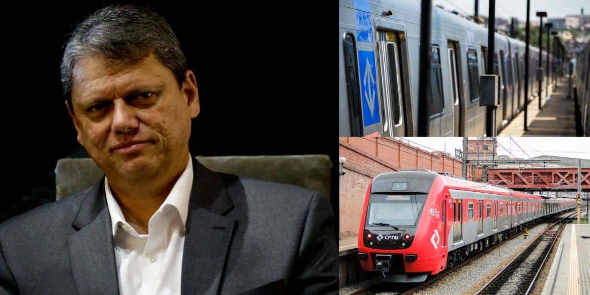 Tarcísio de Freitas, metrô e CPTM (Fotos: Reproduções / Aloisio Mauricio / Estadão / Edson Lopes / Internet)