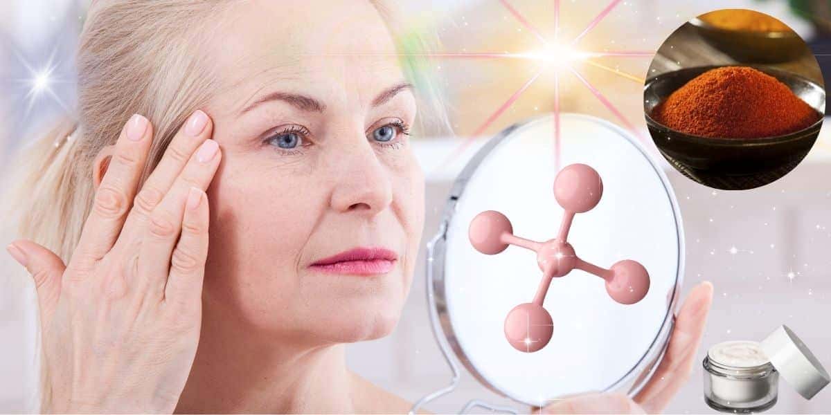 Mulher sem rugas e farinha vermelha (Foto: Reprodução / Canva / Montagem TV Foco)