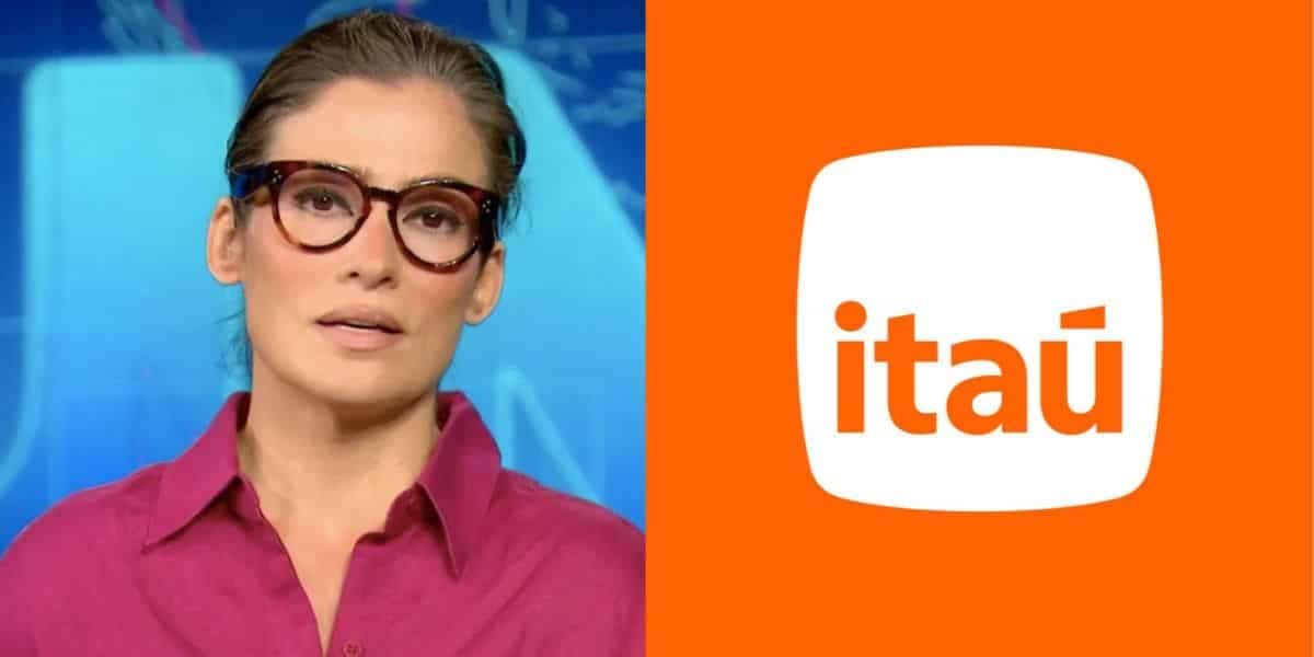 Renata Vasconcellos e Itaú (Reprodução - Internet)