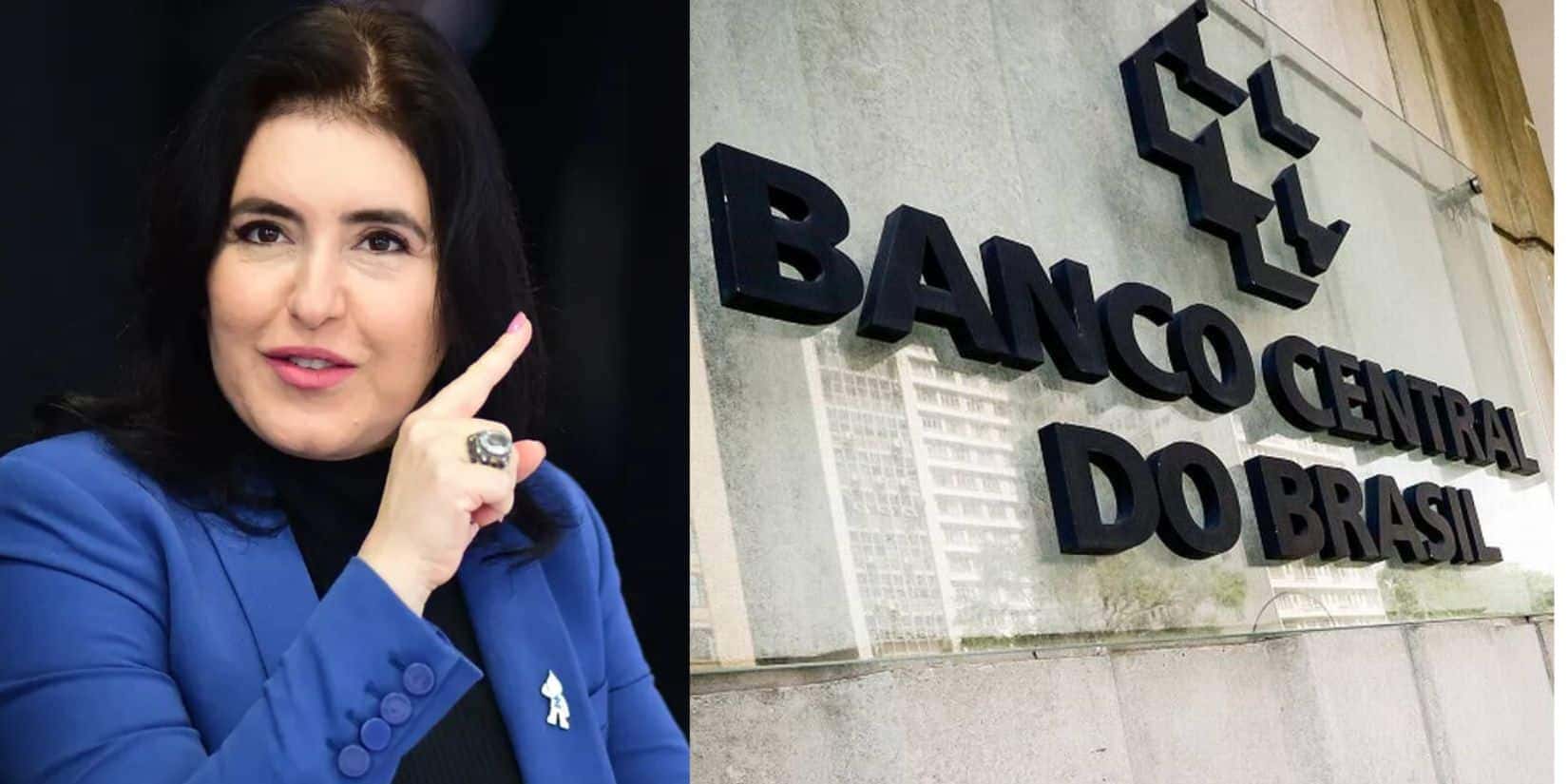 Simone Tebet e Banco Central (Fotos: Reproduções Ton Molina / Aloisio Maurício / Agência O Globo)