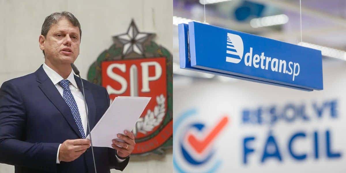 Tarcísio de Freitas e Dentra SP (Fotos: Reproduções /Secom/GESP/Governo do Estado de São Paulo)