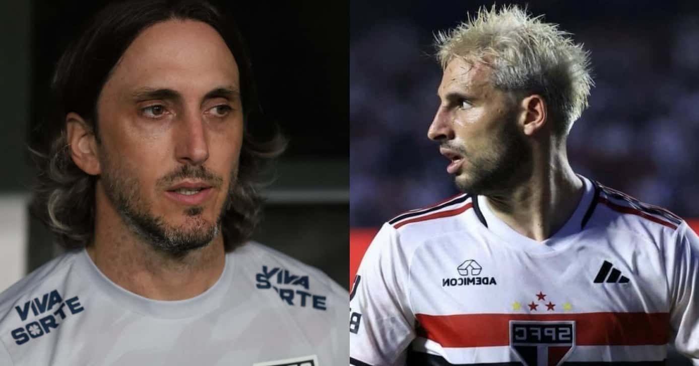 Calleri no São Paulo (Foto: Reprodução/Montagem TV Foco)