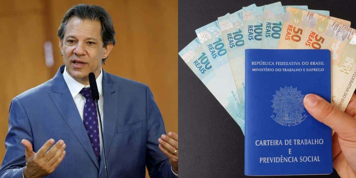 Haddad ciente de salário mínimo- CLTs (Reprodução: Adriano Machado)