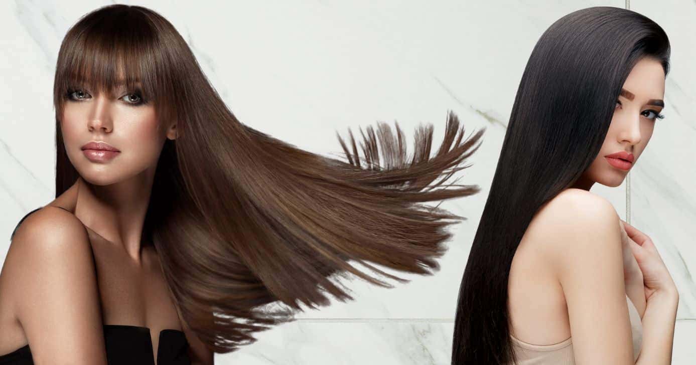 Mulheres com cabelo liso (Fotos: Canva)