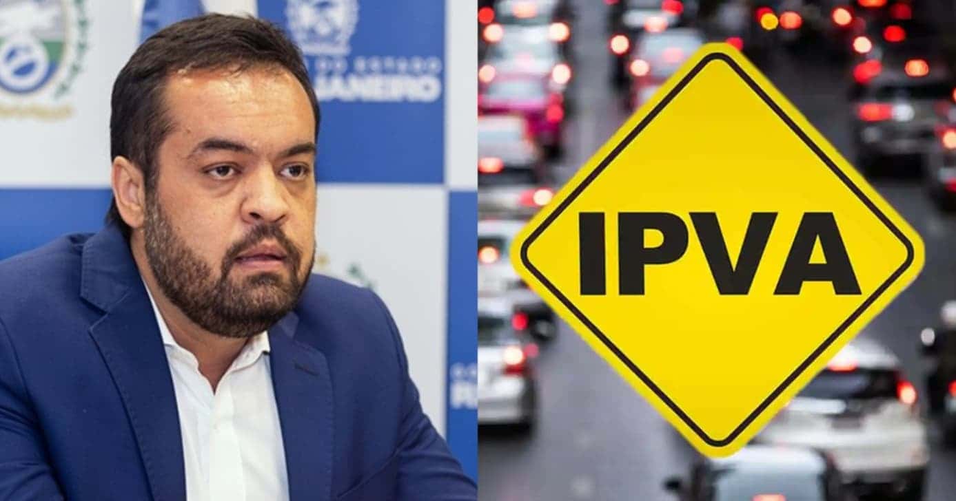 Isenção do IPVA à lista de motoristas na era Cláudio Castro no RJ - Foto: Montagem