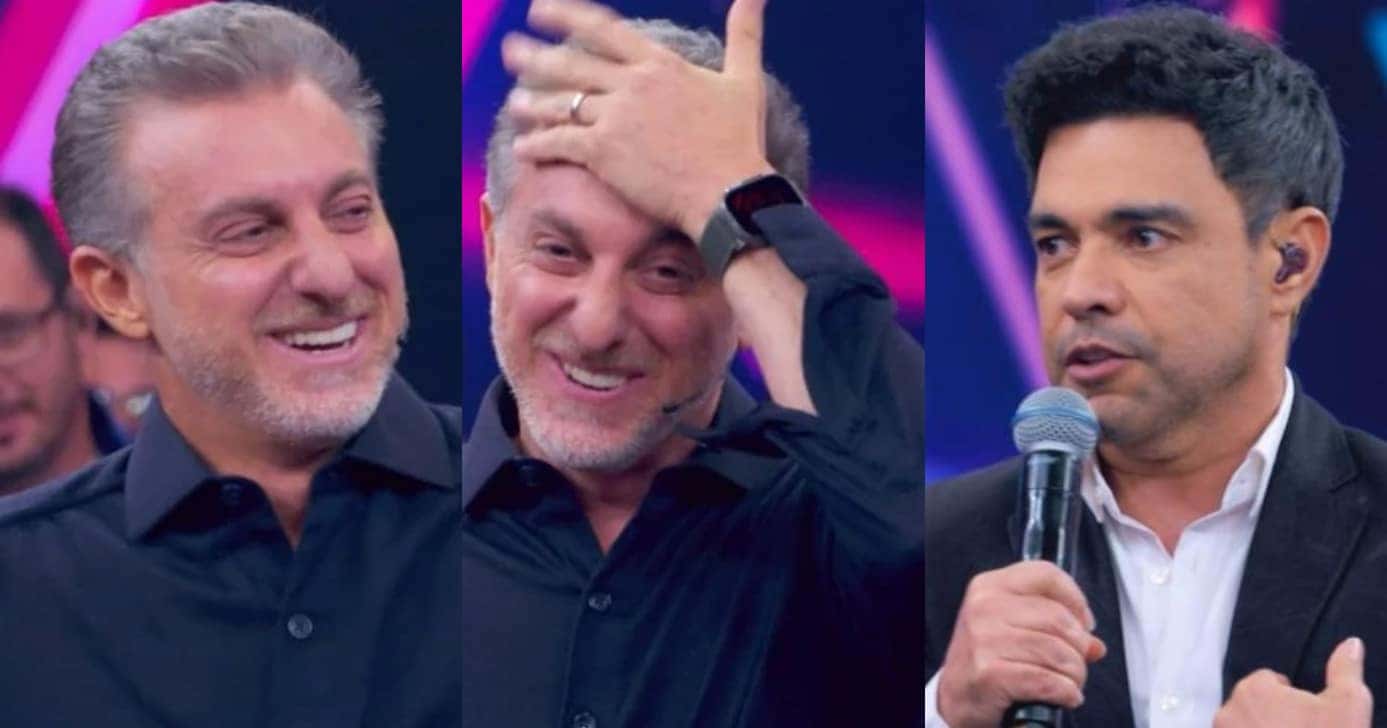 Huck passa mal ao saber sobre cirurgia íntima de Zezé: "Suando" (Foto: Reprodução/Montagem TV Foco)
