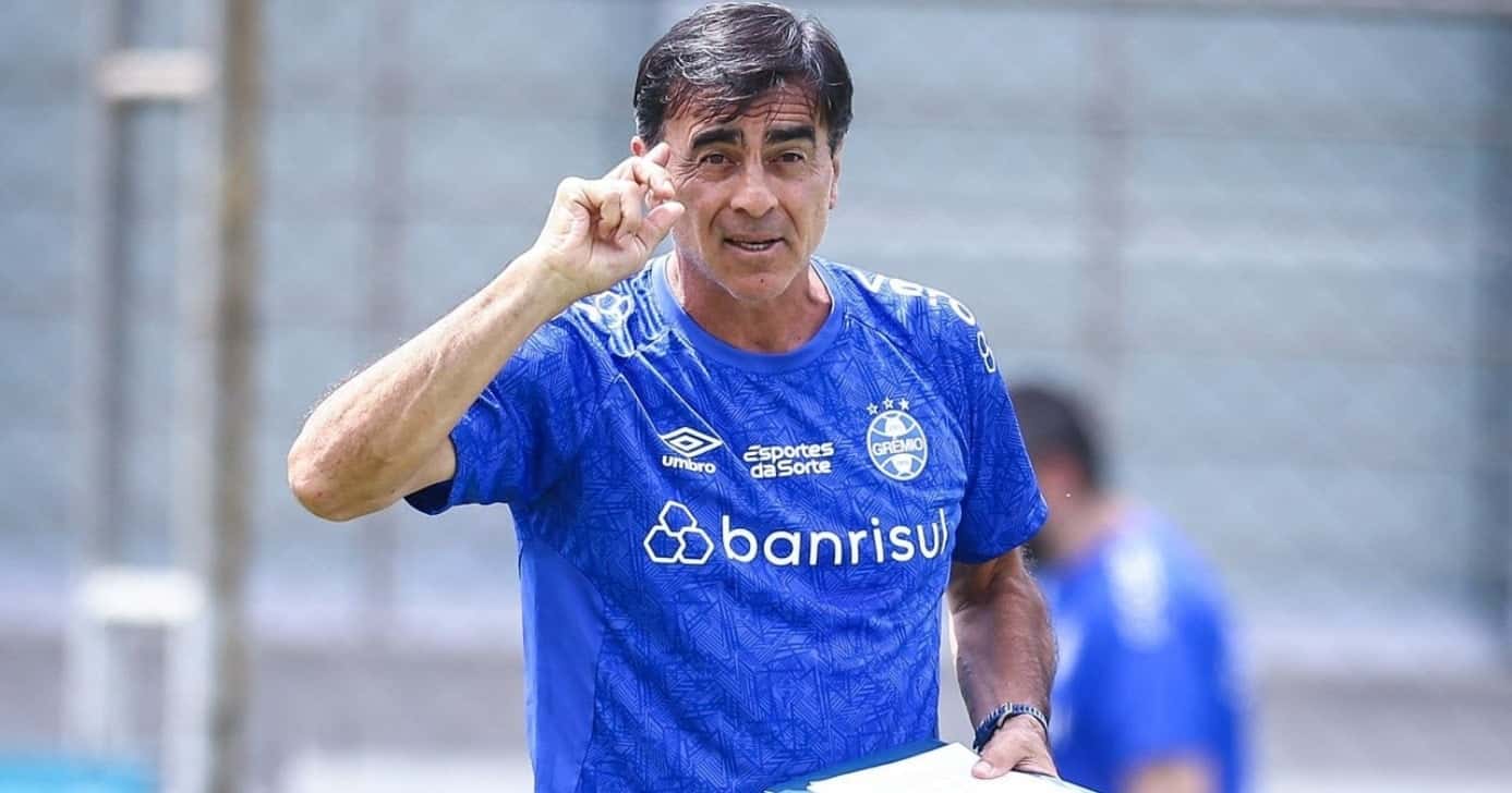 Quinteros, o técnico de futebol (Foto: Lucas Uebel/Grêmio)