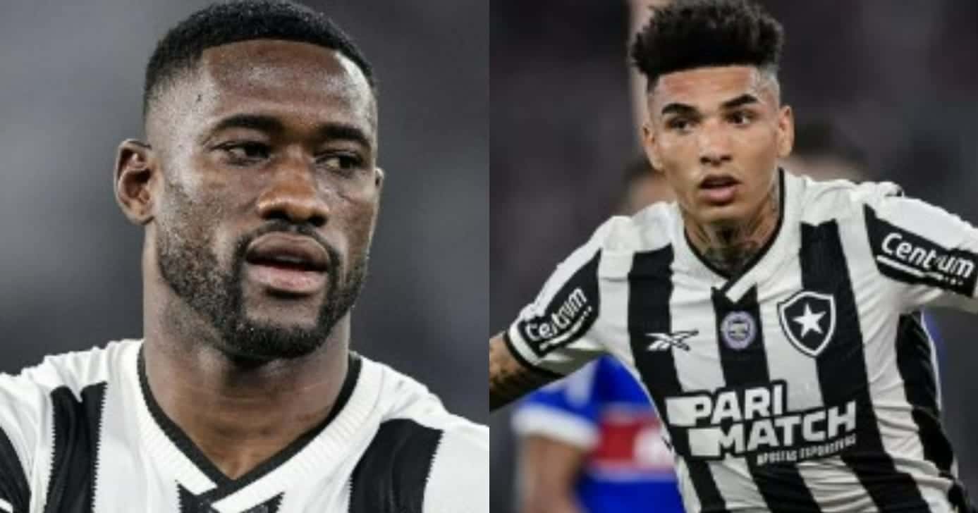 Bastos e dupla de Igor Jesus: 2 saídas de peso no Botafogo (Foto: Reprodução/Montagem TV Foco)