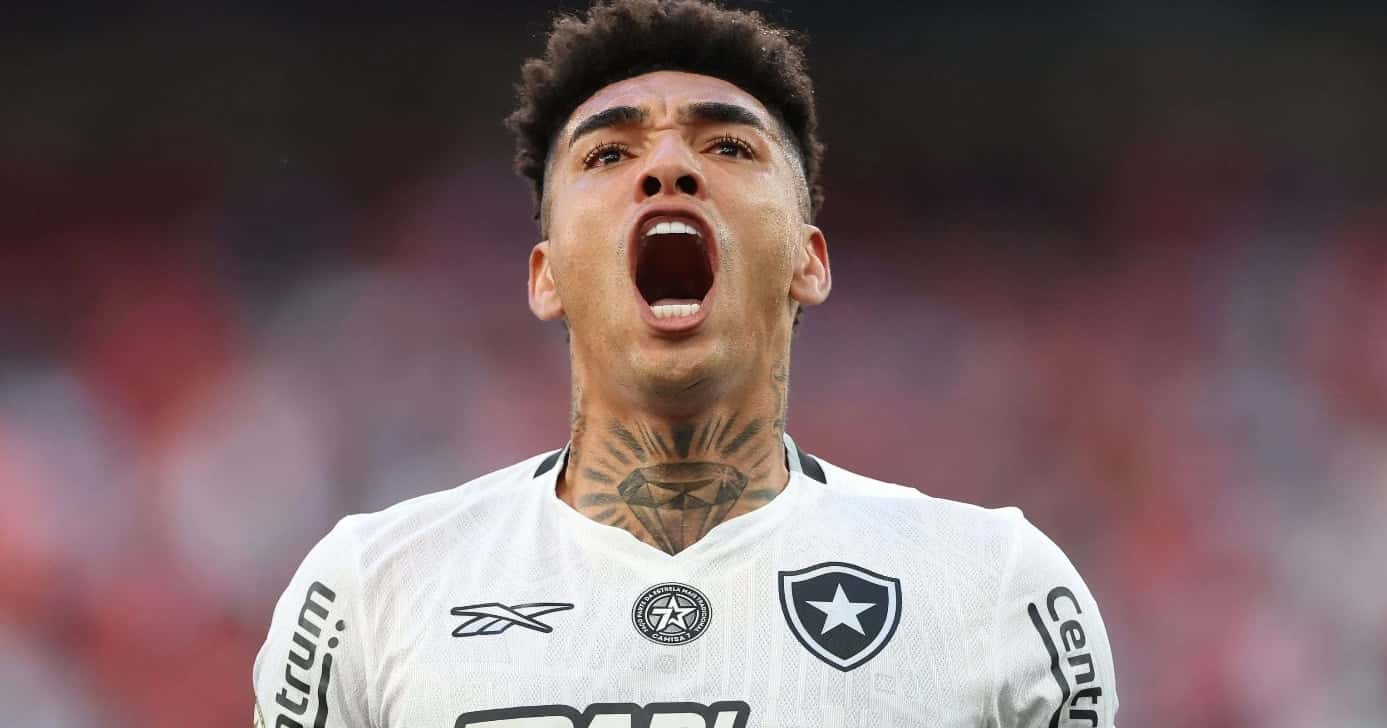 Igor Jesus no Botafogo (Foto: Vitor Silva)
