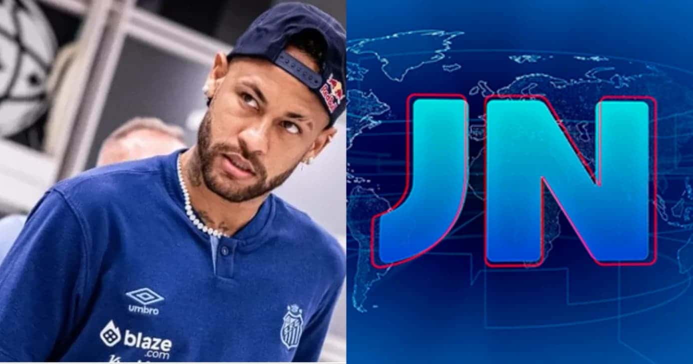 JN àfaz anúncio com Neymar indo embora após 1 mês no Santos - (Montagem / TV FOCO)