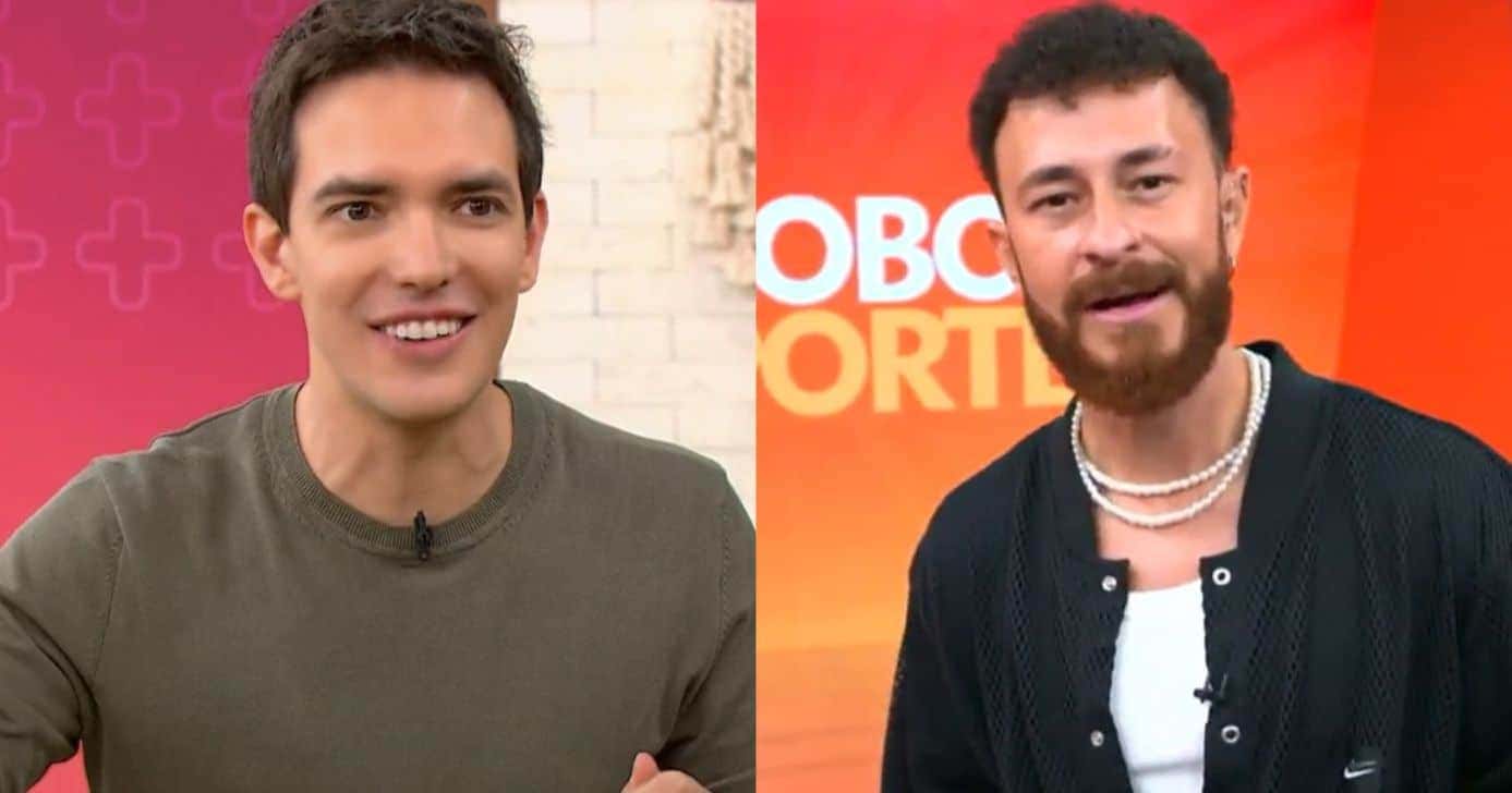 Alê Jodar no Mais Você e Fred Bruno no Globo Esporte (Fotos: Reproduções / Globo)