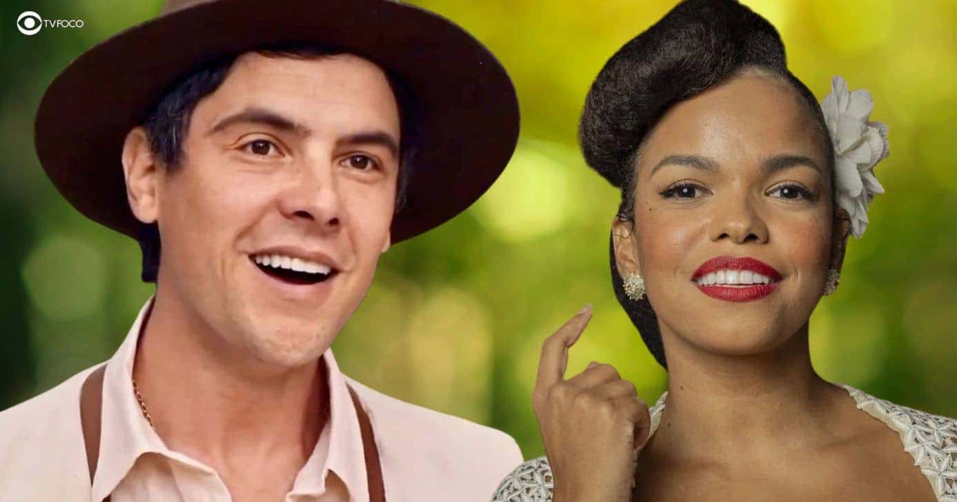 Candinho e Dita em Êta Mundo Melhor! (Foto: Reprodução / Globo / Montagem TV Foco)