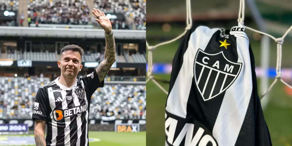 Atlético-MG com Bernard (Reprodução: Instagram)