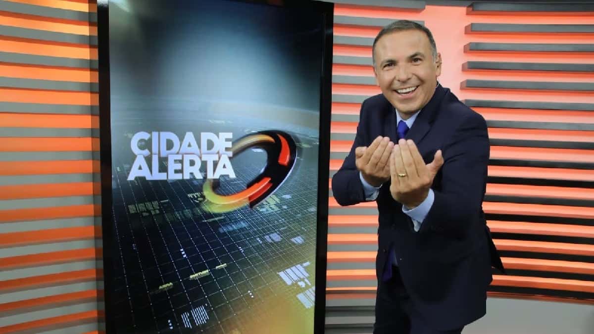 Reinaldo Gottino no Cidade Alerta (Felipe Marques/Divulgação RECORD)