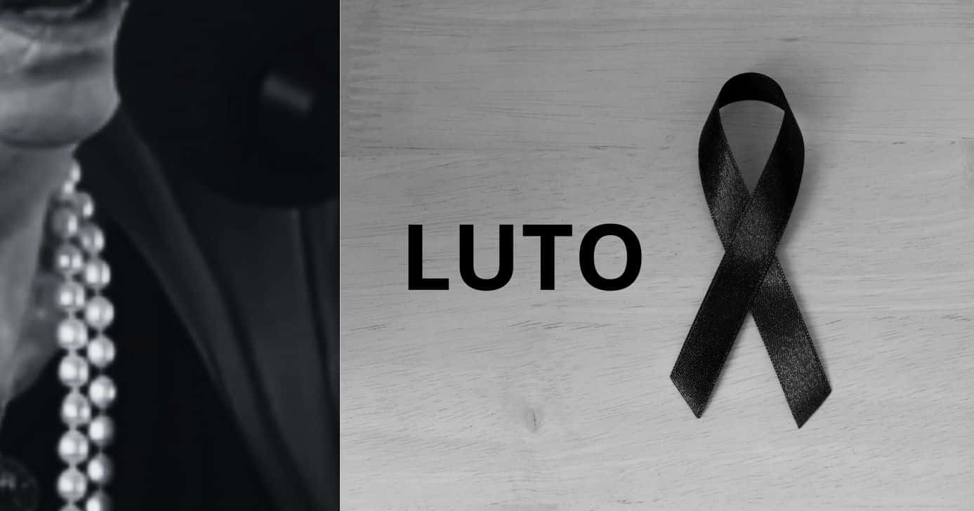 Famosa e imagem de luto (Fotos: Reproduções / YouTube / Canva)