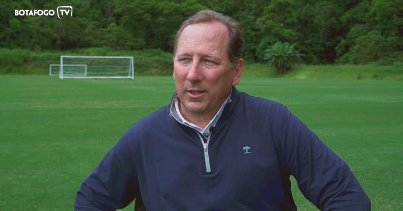 John Textor afastado da SAF do Botafogo (Foto: Reprodução/Botafogo TV)