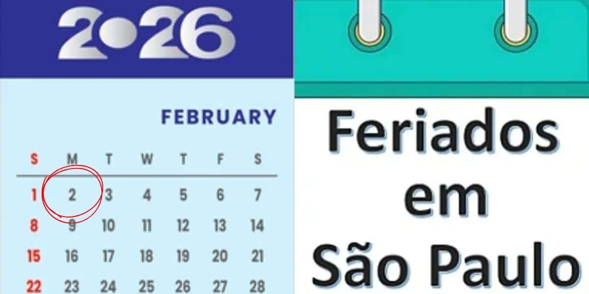 Feriado em cidade de SP na próxima segunda (02 (Reprodução: Montagem TV Foco)