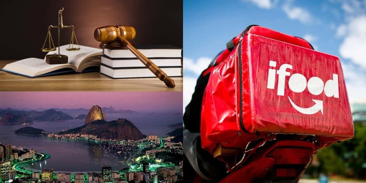 Nova lei no RJ atinge entregadores do iFood (Reprodução: Montagem TV Foco)