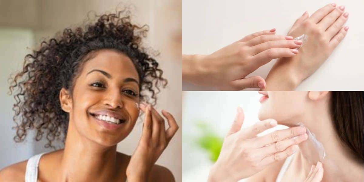3 produtos para a pele do pescoço, rosto e mãos (Reprodução: Montagem TV Foco)