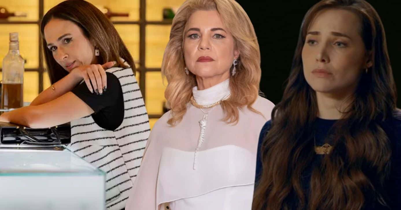 Brigitte, Pilar e Adriana em Quem Ama Cuida (Fotos: Reprodução / Globo / Montagem TV Foco)