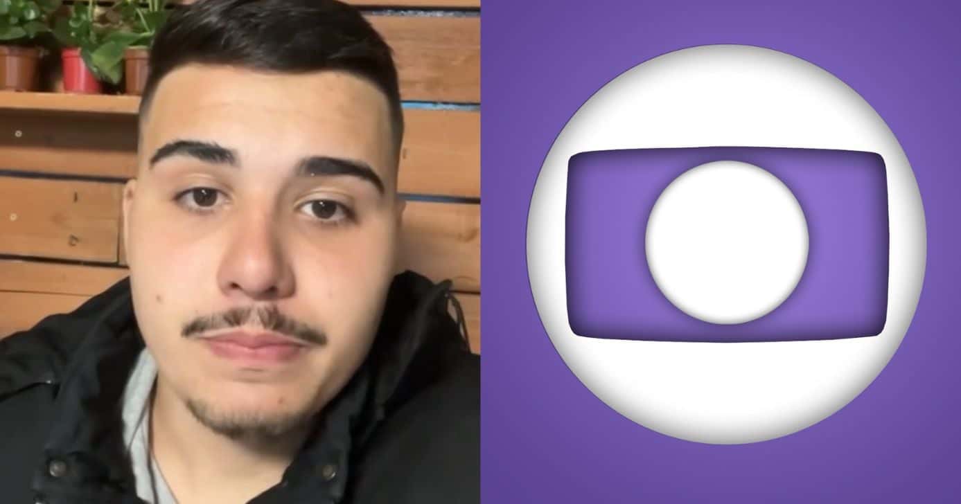 Ex-participante do BBB26 Pedro Espíndola e logo da Globo (Fotos: Reprodução / Instagram / Globo)