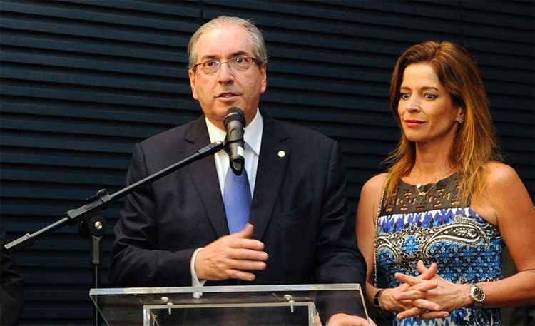 Eduardo Cunha e Claudia Cruz (Foto: Luis Macedo / Câmara dos Deputados)