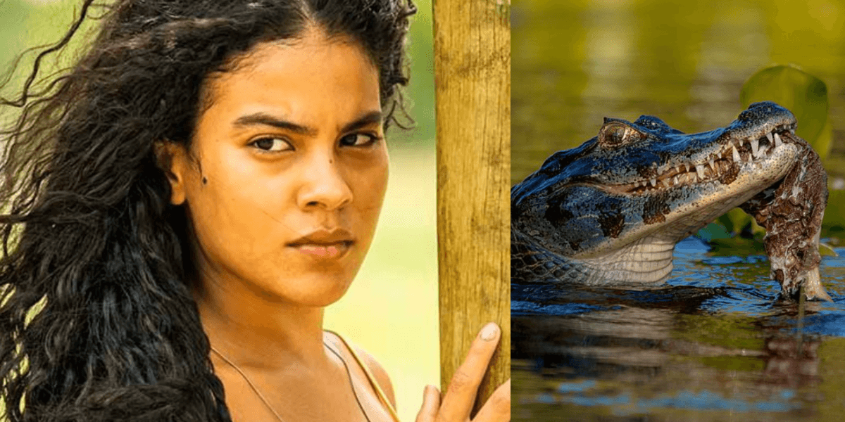 Atriz de Pantanal é mordida por jacaré e Globo é acusada de abafar (Foto: Reprodução)