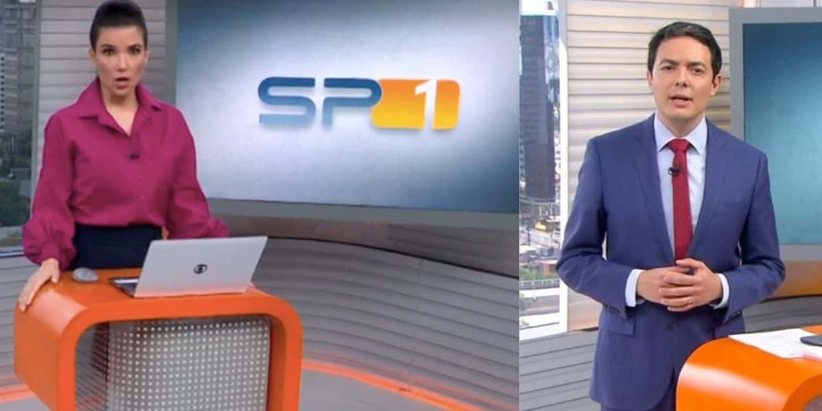 Substituta de Alan Severiano, Sabina Simonato, entra no intervalo do "Encontro", da Globo (Reprodução)