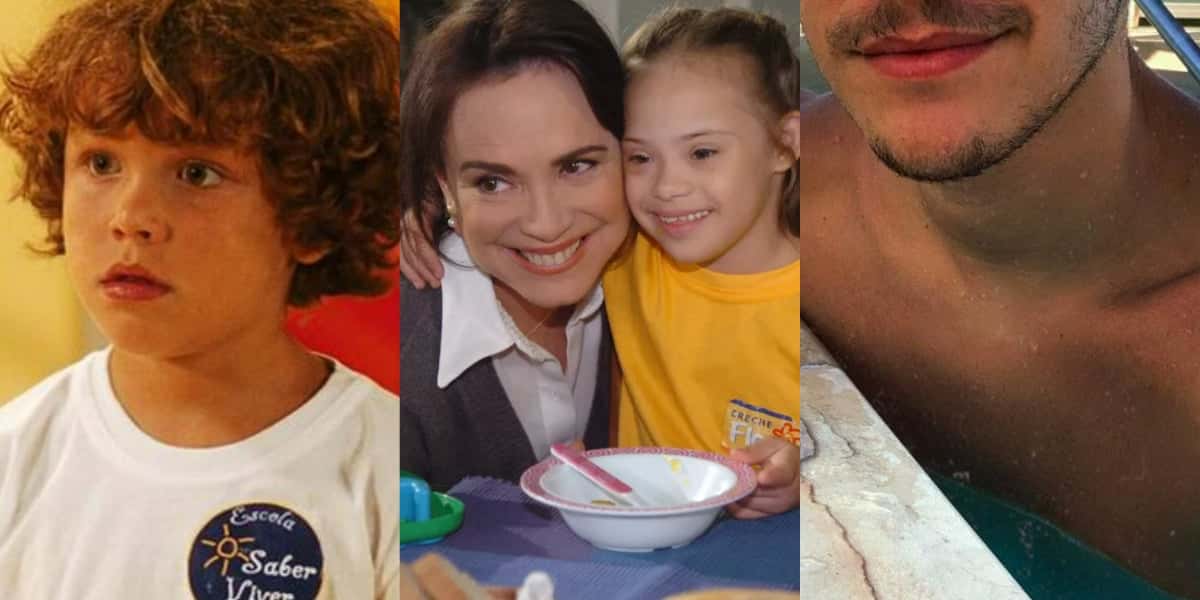 Gabriel Kaufmann e Joana Mocarzel em "Páginas da Vida" (Foto: Reprodução/TV Globo/Instagram)