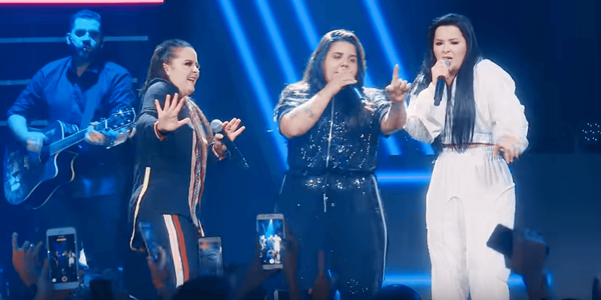 Yasmin Santos já cantou com a dupla Maiara e Maraisa (Foto: Reprodução / YouTube)