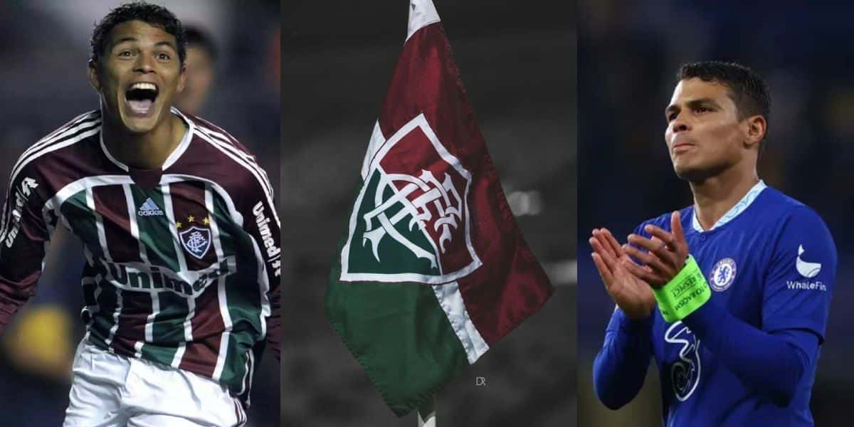 Thiago Silva no Fluminense e Chelsea (Reprodução - Internet)