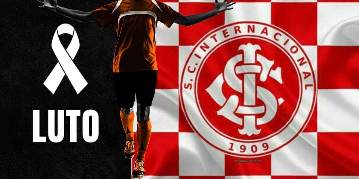 Luto e bandeira do Internacional - Foto Reprodução Internet