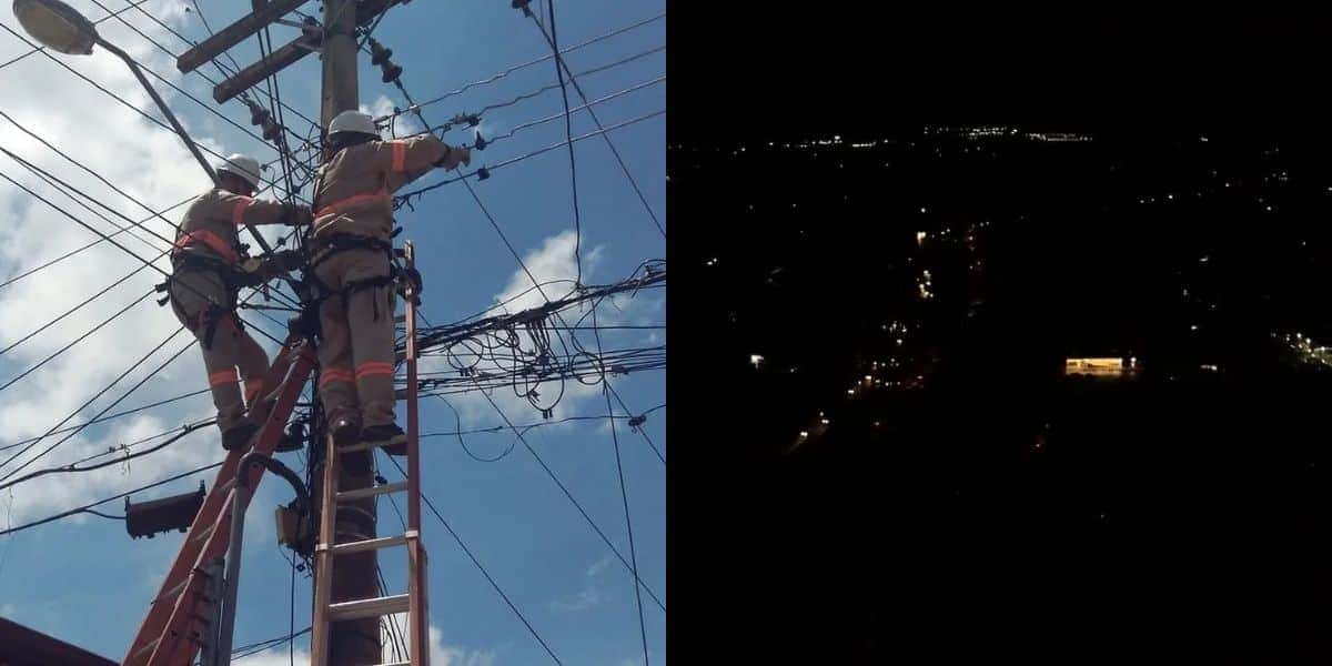 8 cidades de São Paulo sem luz (Reprodução: Montagem TV Foco)