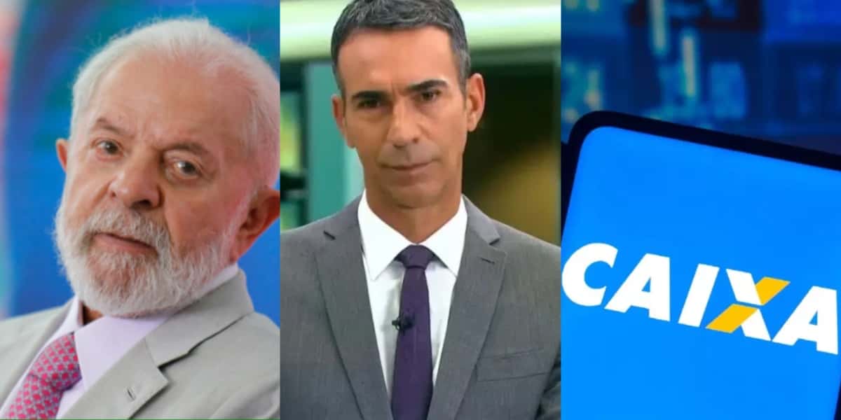 César Tralli para JH com nova lei de Lula e presente à poupança (Foto: Reprodução/ Internet)