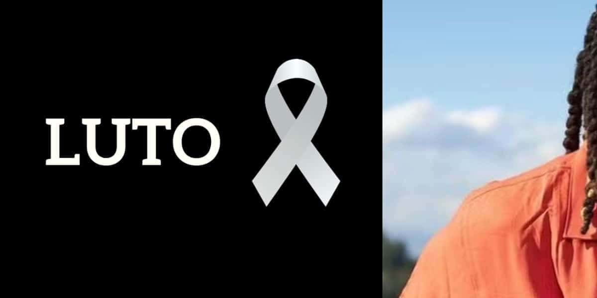 Imagem de luto e ator (Fotos: Reproduções / Canva / Instagram)