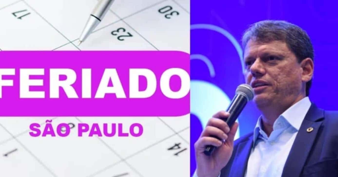 Tarcísio ciente: Feriado em SP - Foto: Internet